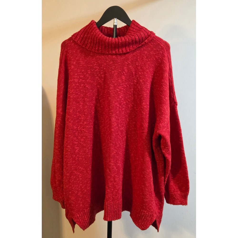 J.Jill Long Sleeve Turtleneck Sweater Women's Size 2X Red